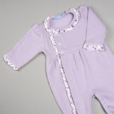 Macacão para Bebê Tricotil - Clara - Lavanda